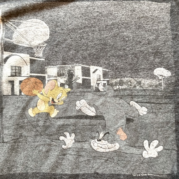 Tom & Jerry Long Sleeve T-Shirt, Basketball, Old Navy Collectabilitees, Small - Picture 2 of 5